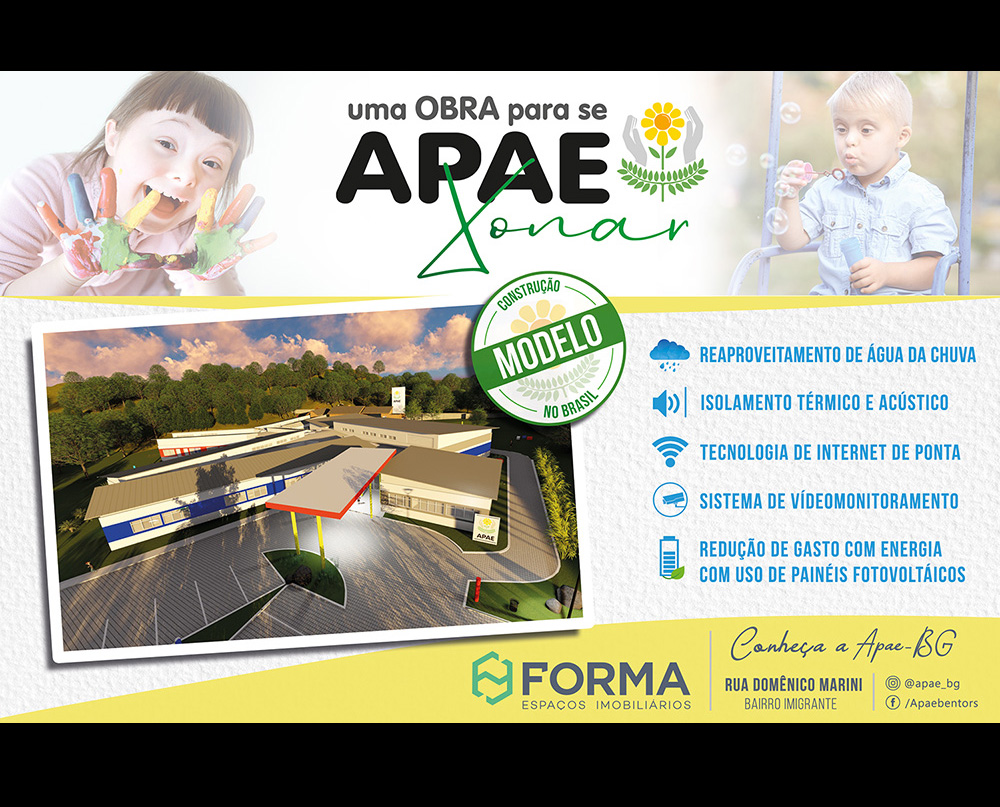 composição de imagens da construçã da apae bento gonçalves